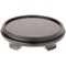 Plymor Black Round Wood Veneer Footed Display Base, 12" W x 12" D x 2.75" H (10" Display Diameter)